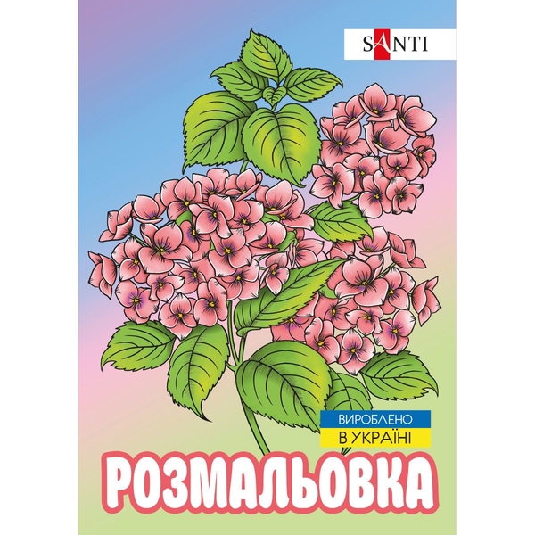 Розмальовка антистрес Santi Флористика 12 сторінок (743058) - Pampik