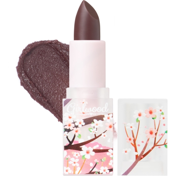 Тінт-бальзам для губ Girlwood Медовий персик, відтінок 04 (темно-коричневий), 4.5 г - Pampik