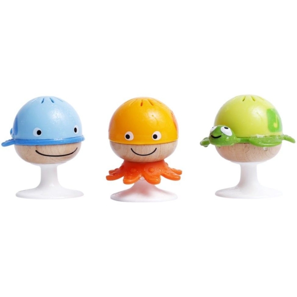 Набор погремушек на присосках Hape Морские обитатели (E0330) - Pampik