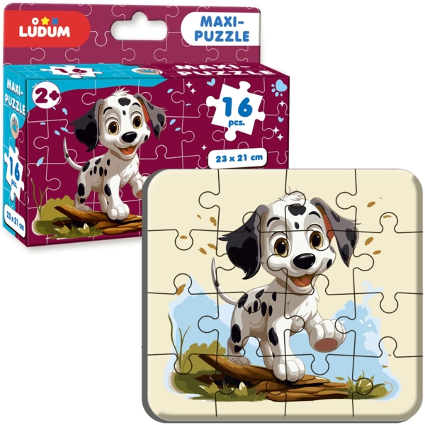 Набор настольных игр Ludum 2 в 1 Котик 2 + Песик 2 макси-пазлы (ME5032-10) - Pampik - 3