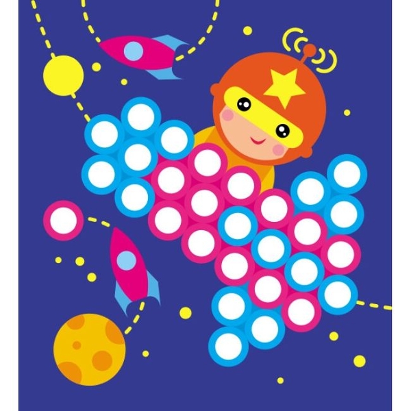 Мозаика с наклеек Ранок Кружочки (С166053У) - Pampik - 5