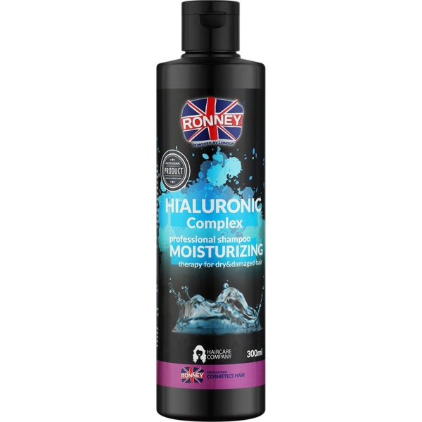 Шампунь для сухих и поврежденных волос Ronney Professional Hyaluronic Complex Moisturizing, 300 мл - Pampik
