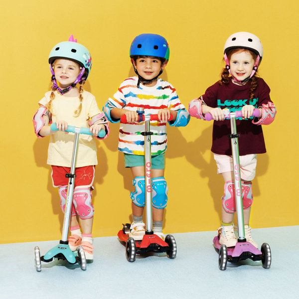 Защитный комплект налокотники и наколенники Micro, размер М, синий (AC5475) - Pampik - 8