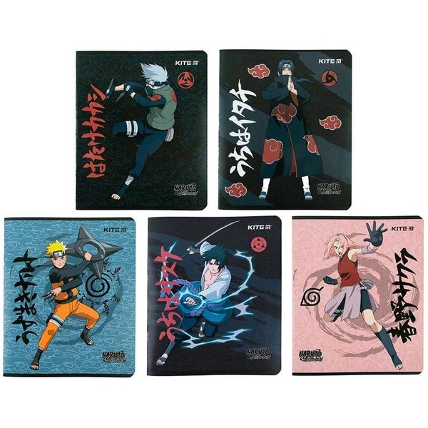 Набор тетрадей Kite Naruto А5 в клетку 24 листа 20 шт. (NR23-238) - Pampik