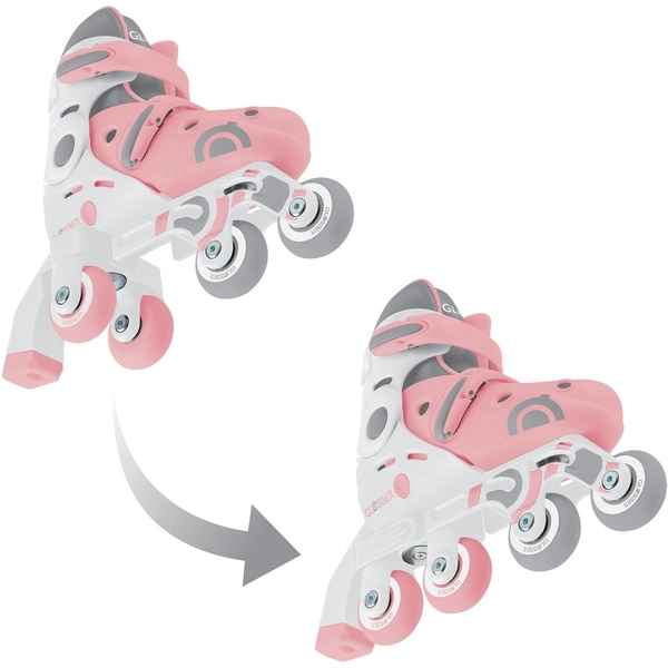 Роликові ковзани Globber Learning Skates 2 в 1, р.26-29, пастельно-рожевий (780-210) - Pampik - 14