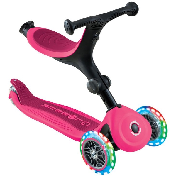 Самокат Globber Go Up Active, 1+ до 20/50 кг, фісташково-рожевий (744-110) - Pampik - 4