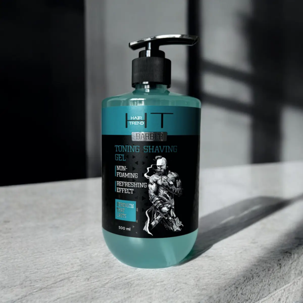 Гель для бритья Hair Trend Barber Тонизирующий с маслами 500 мл - Pampik - 2