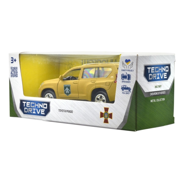 Автомодель TechnoDrive Шевроны Героев Toyota Prado Хартия (KM6188) - Pampik - 14