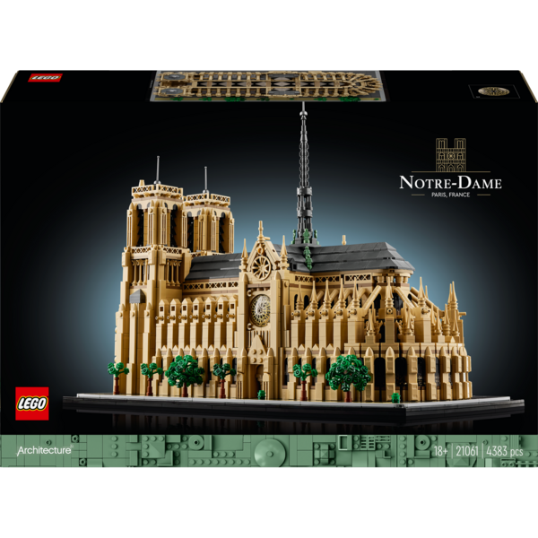 Конструктор LEGO Architecture Нотр-Дам-де-Парі, 4383 деталі (21061) - Pampik