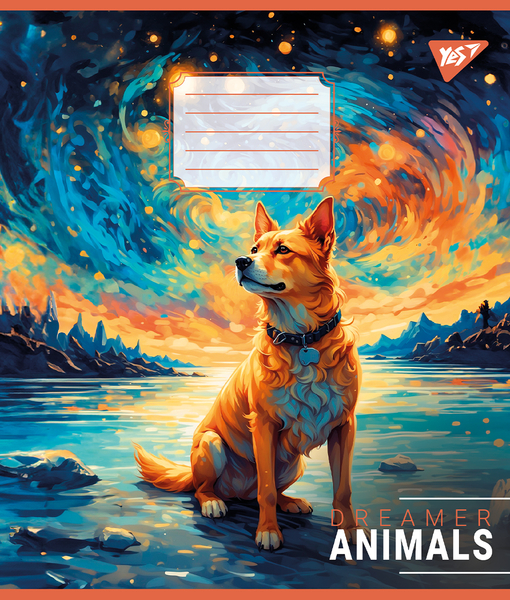 Набір зошитів Yes Dreamer animals А5, в лінійку, 60 аркушів, 10 шт. (767154) - Pampik - 6