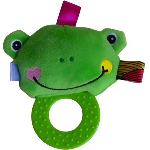 Брязкальце-прорізувач Lindo Жабка (8087 жабка) - Pampik