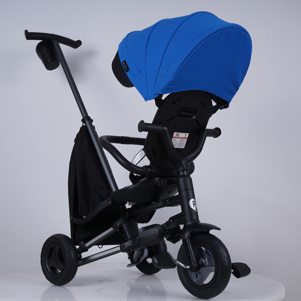 Велосипед складаний триколісний дитячий Qplay Nova+ Rubber Sky Blue (S700-13Nova+SkyBlue) - Pampik - 10