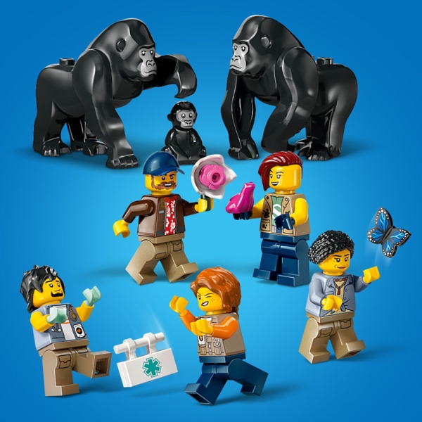 Конструктор LEGO City Вертоліт у базовому таборі для дослідження джунглів, 881 деталь (60437) - Pampik - 6