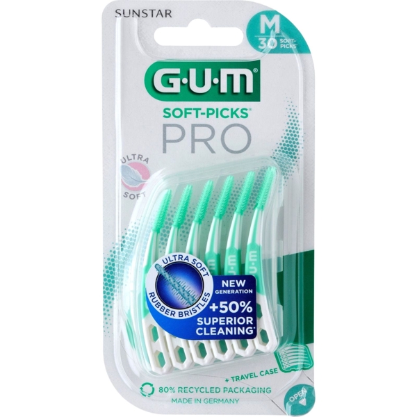 Набір міжзубних щіток GUM Soft Picks Pro у блістері, 30 шт. - Pampik