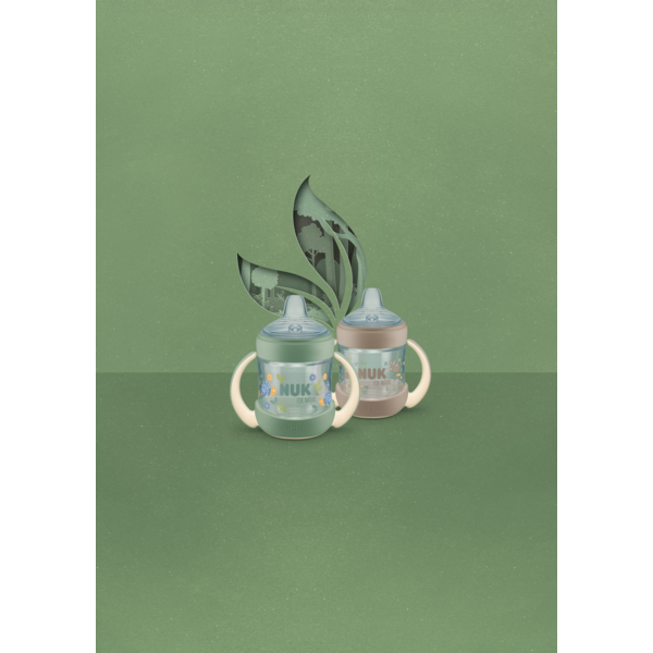 Пляшечка з ручками NukFor Nature, 150 мл, бежевий (3952720) - Pampik - 3