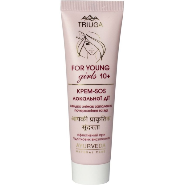 Крем-SOS для обличчя Triuga Ayurveda For Young Girls Локальної дії 30 мл - Pampik