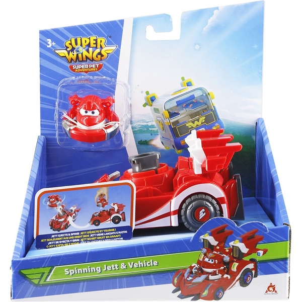Игровой набор Super Wings Spinning Vehicle Джетт (EU770310) - Pampik - 2
