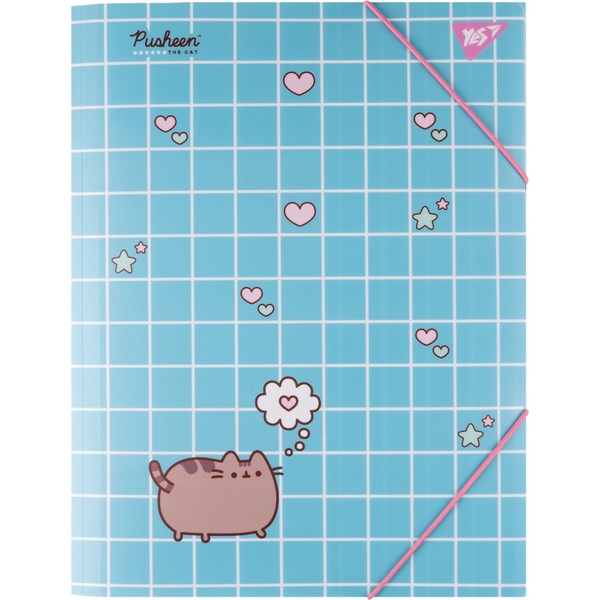Папка Yes Pusheen Hearts A4 на резинке (492215) - Pampik