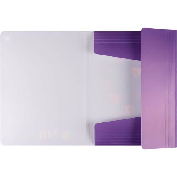 Папка Yes Stand with Ukraine A4 на резинке, фиолетовая (492219) - Pampik - 3