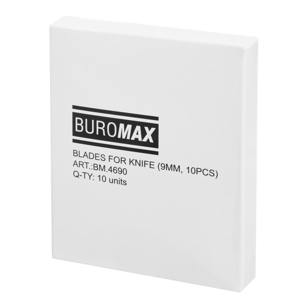 Леза для ножів Buromax 9 мм 10 шт. (BM.4690) - Pampik - 2