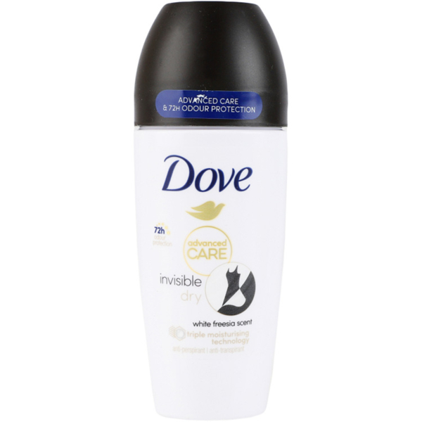 Антиперспірант Dove Advanced Care Invisible Dry 72h, кульковий, 50 мл - Pampik