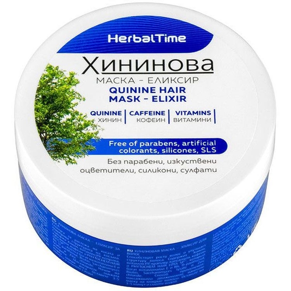 Маска-еліксир для волосся Herbal Time Хінінова 200 мл - Pampik