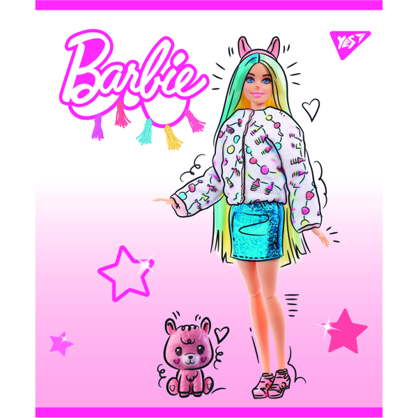 Набор тетрадей Yes Barbie А5, в линейку, 18 листов, 10 шт. (766825) - Pampik - 3