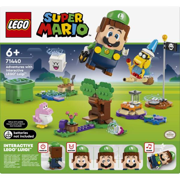 Конструктор LEGO Super Mario Пригоди з інтерактивним LEGO Луїджі, 210 деталей (71440) - Pampik