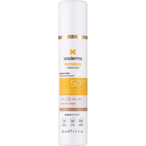 Солнцезащитный крем для лица Sesderma Repaskin Urban 365 Bleaching Cream SPF 50+ с депигментирующим действием 50 мл - Pampik - 2