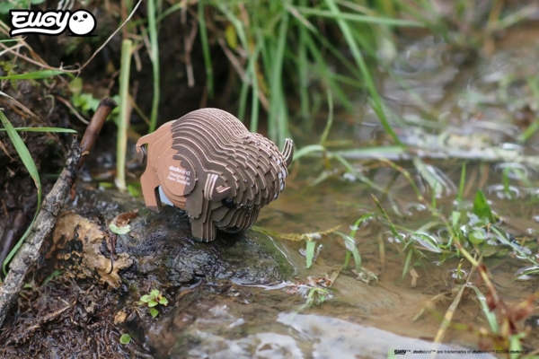 Збірна 3Д модель Eugy Зоопарк Бізон (XEG-045) - Pampik - 6