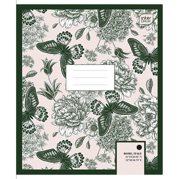 Набор тетрадей ученических Interdruk Premium Botanique 2 А5, в клетку, 48 листов, 4 шт. (354488-4) - Pampik - 2