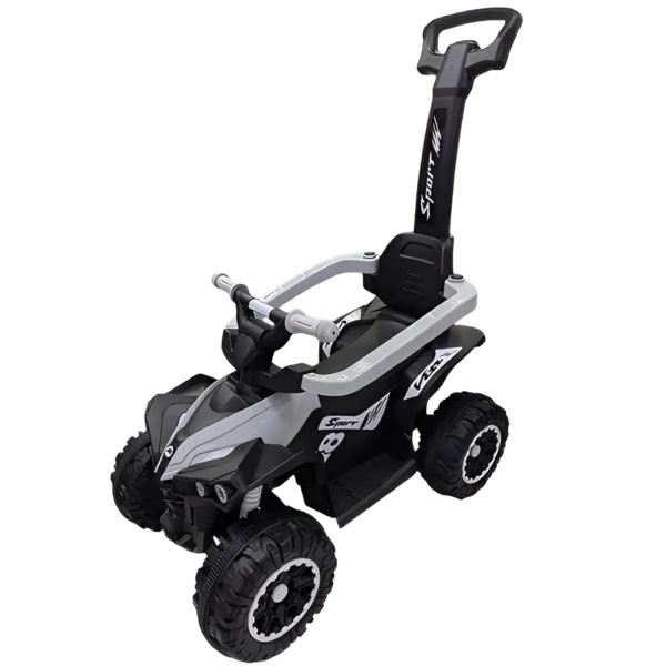 Машинка-каталка с толкателем Bambi M 5782EL-11 серая (35405) - Pampik