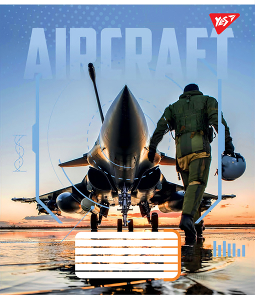 Набір зошитів Yes Aircraft А5, в клітинку, 60 аркушів, 10 шт. (767137) - Pampik - 2