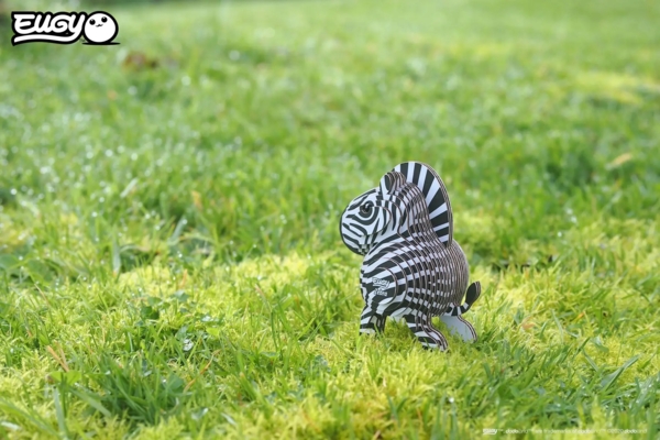 Сборная 3Д модель Eugy Зоопарк Зебра (XEG-011) - Pampik - 7