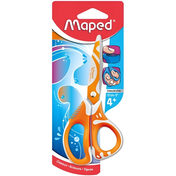 Ножиці дитячі Maped Zenoa Fit Asym Try Me 13 см в асортименті (MP.670110) - Pampik