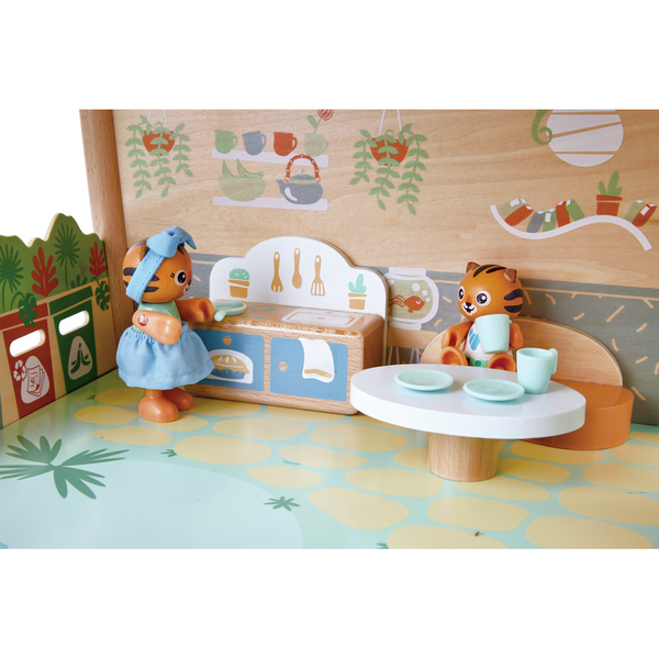 Кукольный дом Hape Тигры в джунглях деревянный (E3412) - Pampik - 4