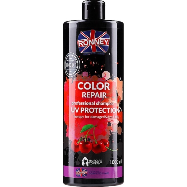 Шампунь для окрашенных волос Ronney Professional Color Repair Shampoo UV Protection 1 л - Pampik