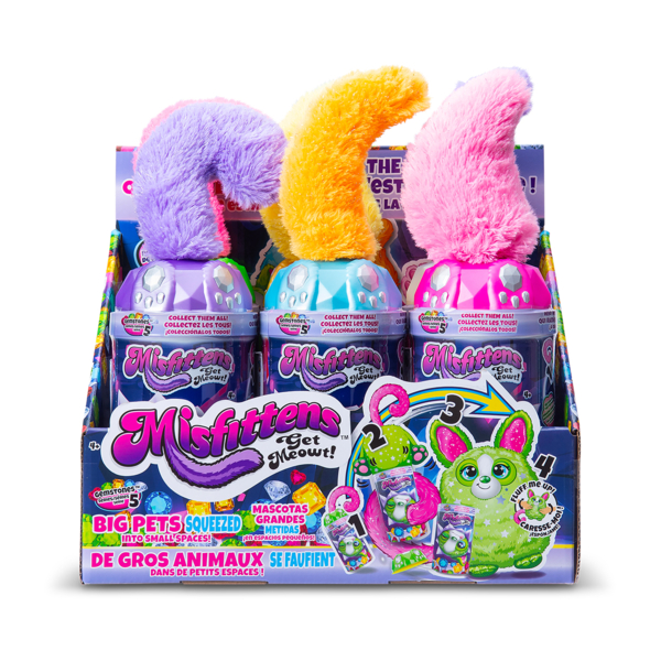 М’яка іграшка-сюрприз Misfittens Gemstones W1 Звірятко в банці, в асортименті (3962) - Pampik - 3