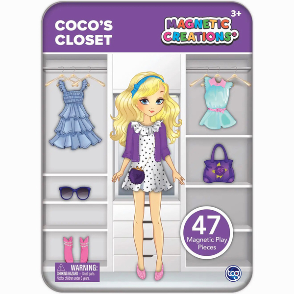 Ігровий розвиваючий набір TCG Magnetic Вдягни Коко (23026) - Pampik