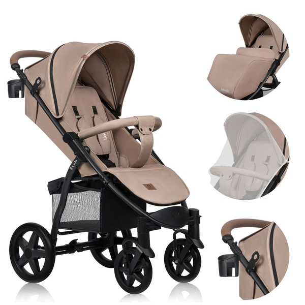Прогулянкова коляска Lionelo Annet Plus Beige Sand - Pampik - 2