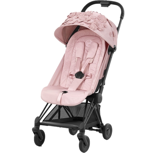 Прогулянкова коляска Cybex Coya Matt Simply Flowers Pink, рожева (695263) - Pampik