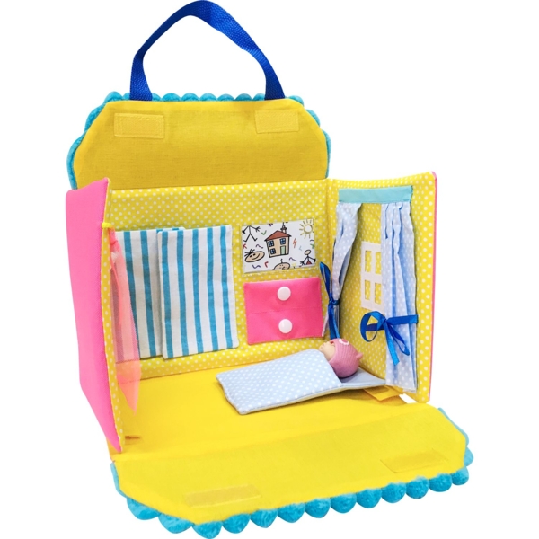 Гра настільна Roter Kafer Ляльковий будинок блакитний (RZ5001-02) - Pampik