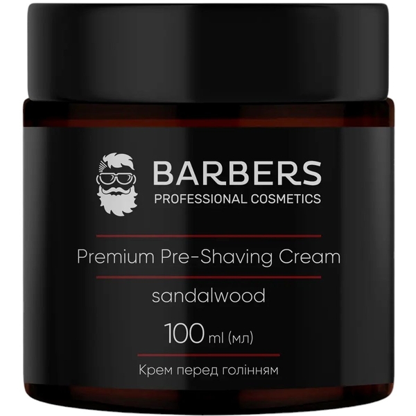 Крем перед бритьем Barbers Pre-Shaving Cream Sandalwood 100 мл - Pampik