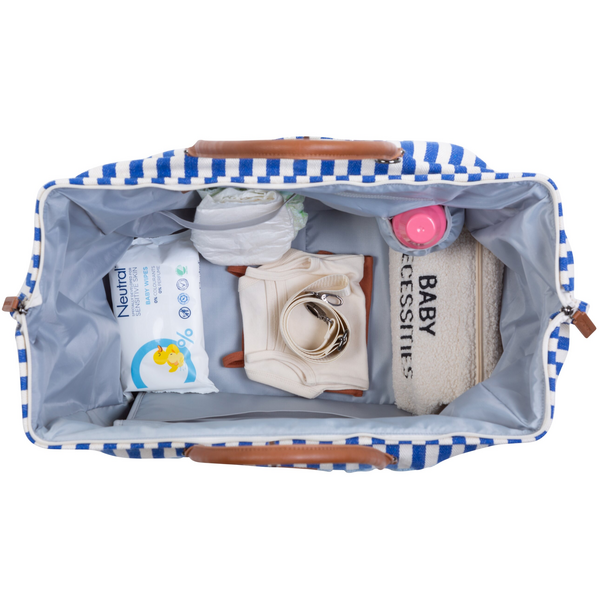 Сумка Childhome Mommy bag stripes electric blue (CWMBBSTBL) - Pampik - 7