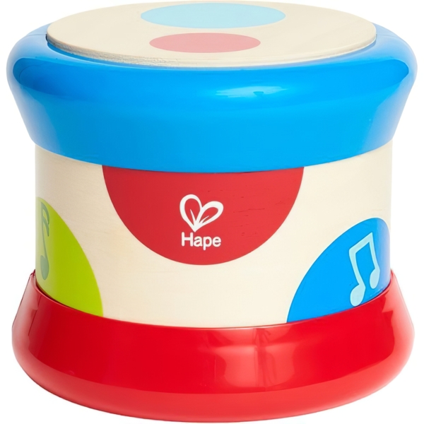 Музична іграшка Hape Барабан зі світлом і звуком (E0333) - Pampik