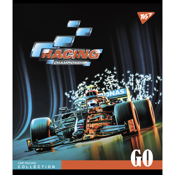 Набір зошитів Yes Racing championship А5, в лінійку, 96 аркушів, 5 шт. (766906) - Pampik - 2