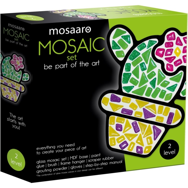 Набор для творчества Mosaaro Мозаика хрустальное стекло Кактус (MA2006) - Pampik