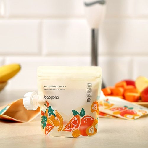 Харчові пакети BabyOno, багаторазові, 150 мл, 5 шт. - Pampik - 8