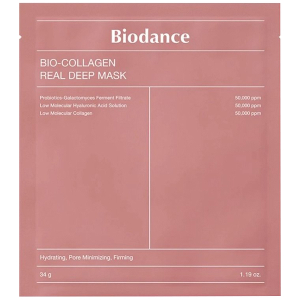 Набір гідрогелевих масок з колагеном Biodance Bio-Collagen Real Deep Mask, 4 шт. - Pampik