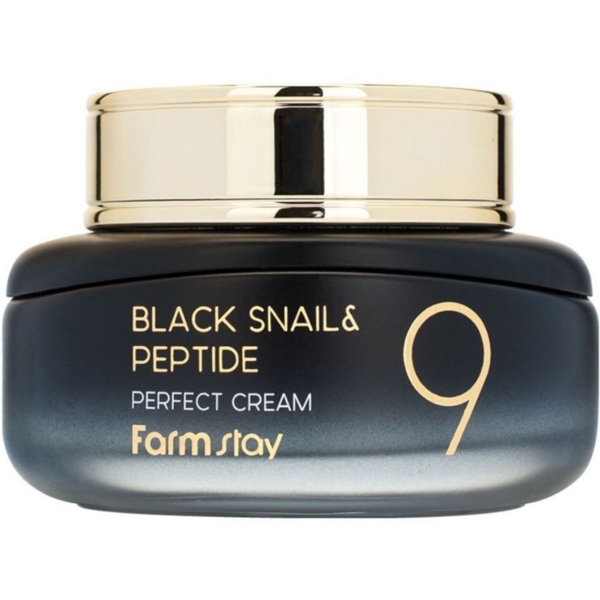 Крем для лица FarmStay Black Snail & Peptide 9 Perfect Cream 55 мл - Pampik
